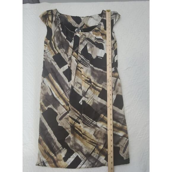 About Huevo Blanco Italian made silk women's dress Size 42 elegant old money - Picture 6 of 10